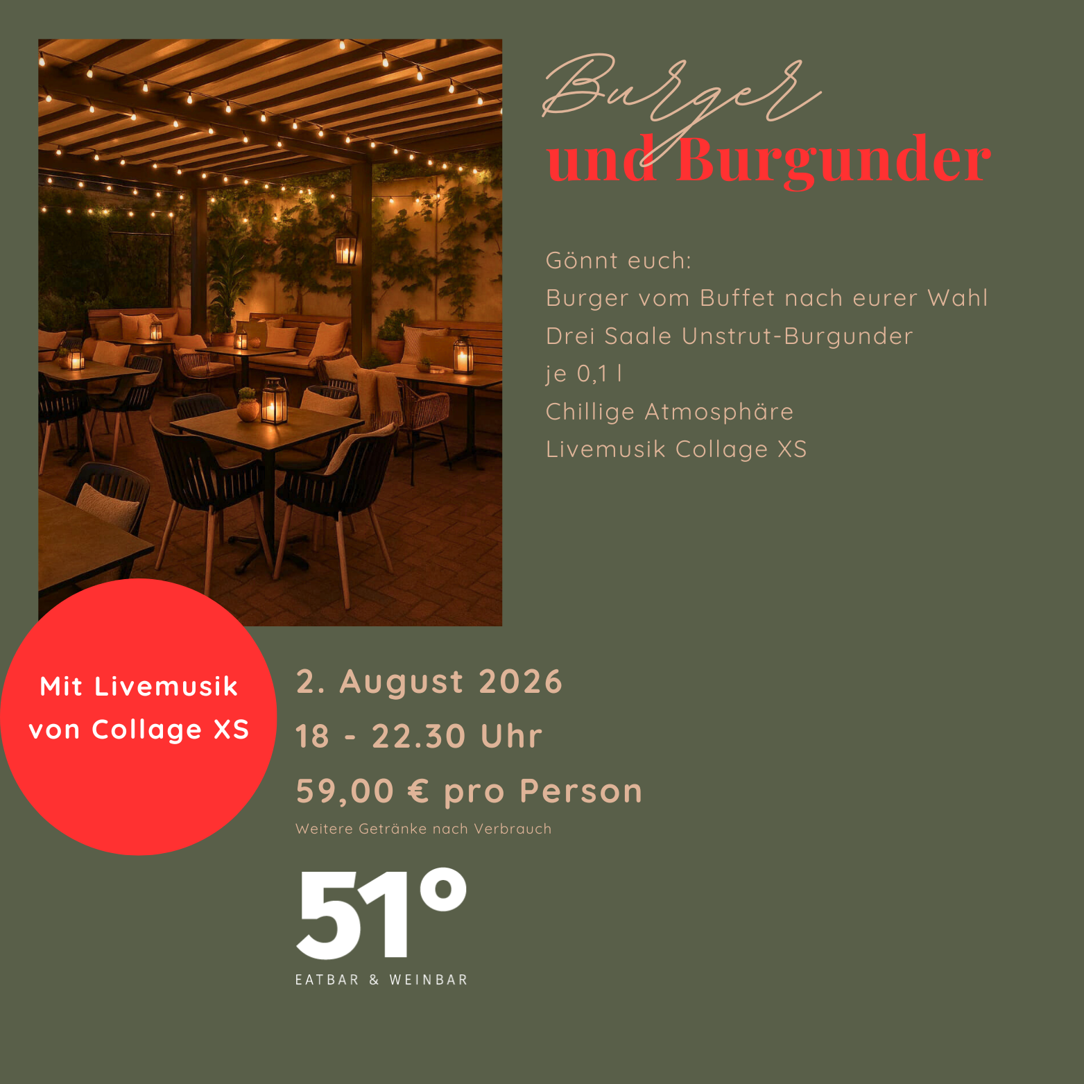 Burger und Burgunder - 02. August 2026