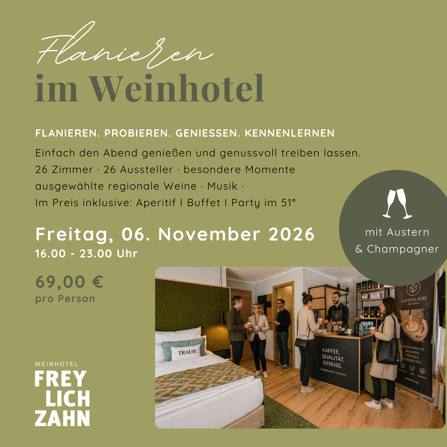 Flanieren im Freylich Zahn Weinhotel - 6. November 2026