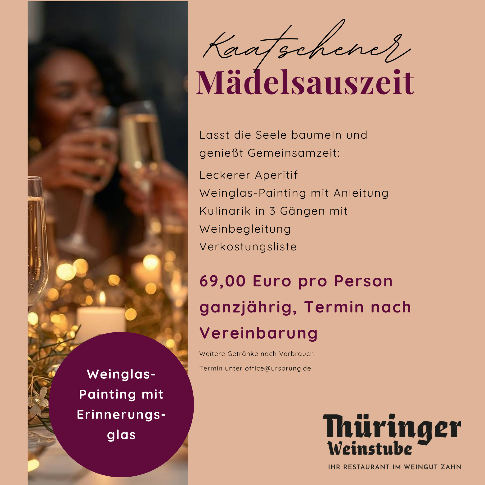 Kaatschener Mädelsauszeit - ganzjährig - ab 2 Personen
