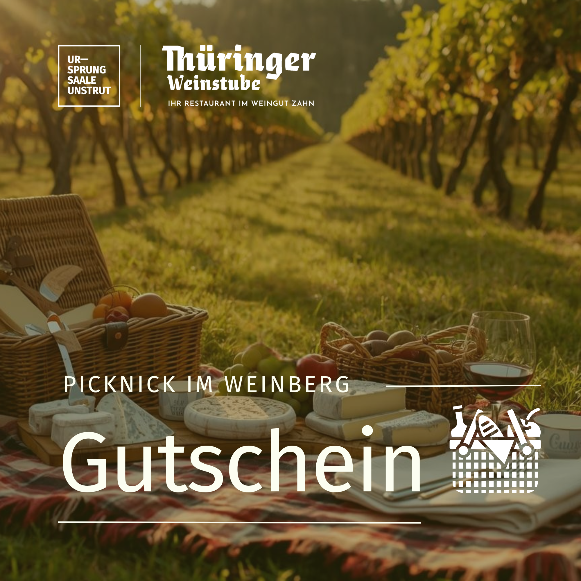 Picknick im Weinberg - Thüringer Weinstube - 2 Personen